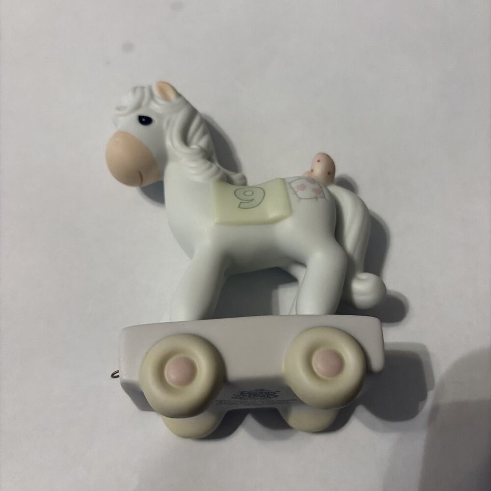 Precious Moments 521833 Birthday Train Being Nine Is Just Divine Figurine 4.5"
